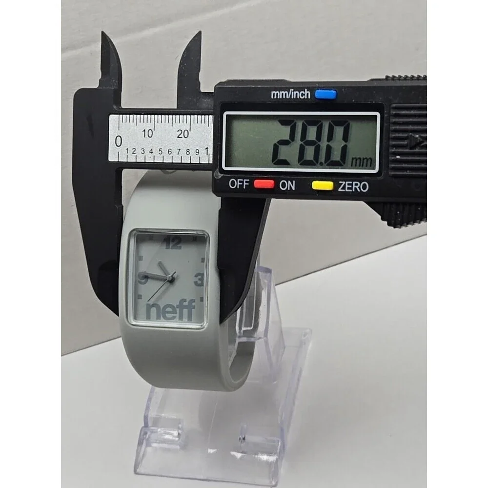Neff Bandit Sean Malto Signed 2012 Grey Square Analog Watch 5ATM New Battery LXL